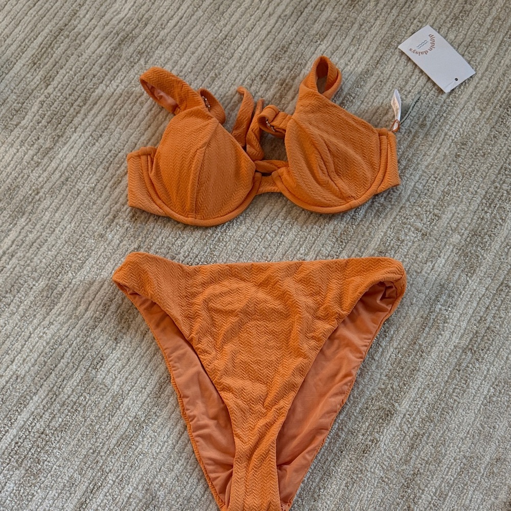 Dippin' Daisy's Vibrant Orange Bikini Set
